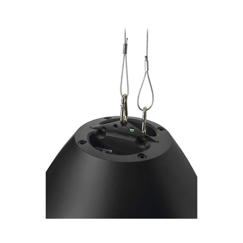 Beat Drop 8" Commercial Pendant Speaker with Gripple Pendant Kit. 70V | 100V | 8 Ohms, 5-125 Watts, Black