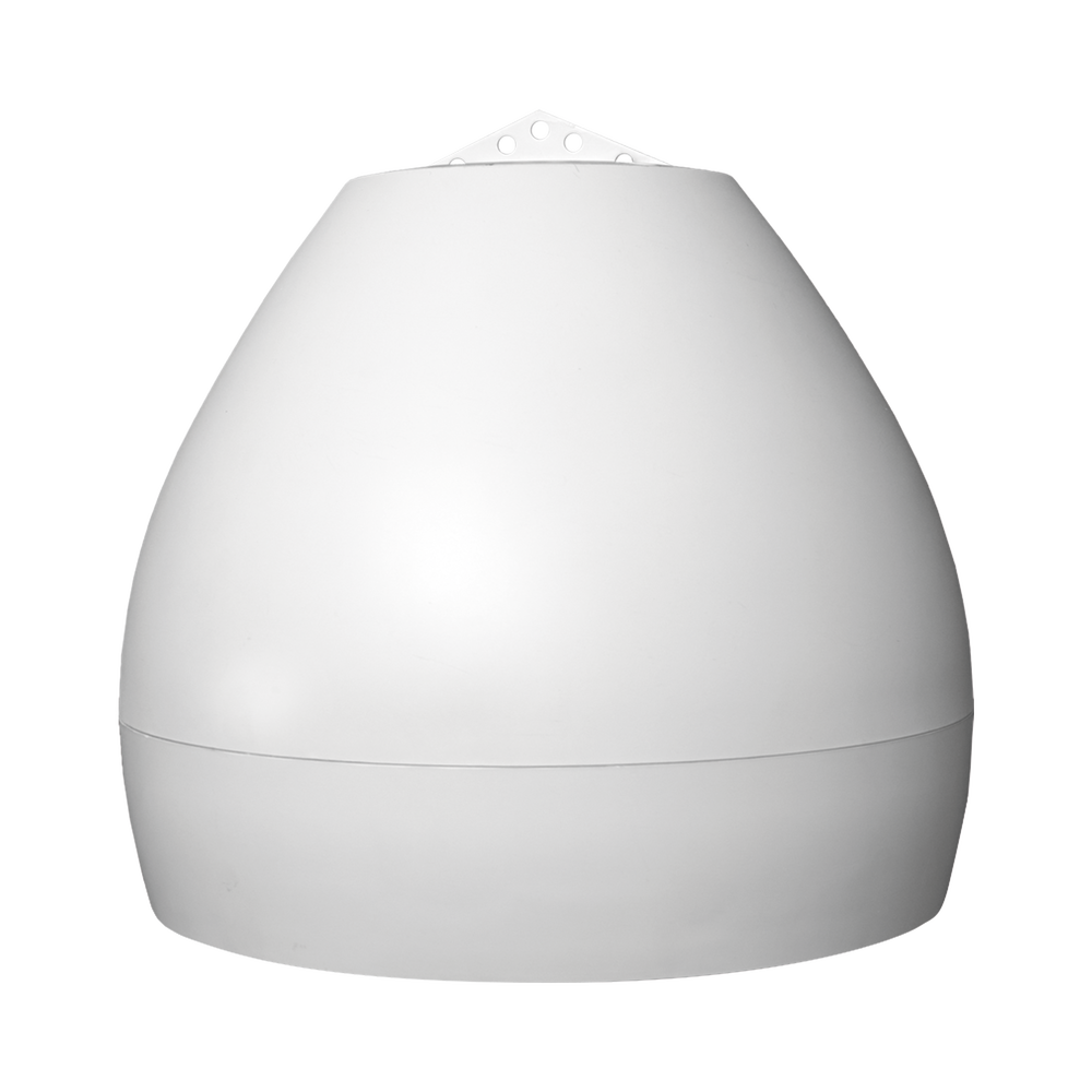 Beat Drop 8" Commercial Pendant Speaker with Gripple Pendant Kit. 70V | 100V | 8 Ohms, 5-125 Watts, White