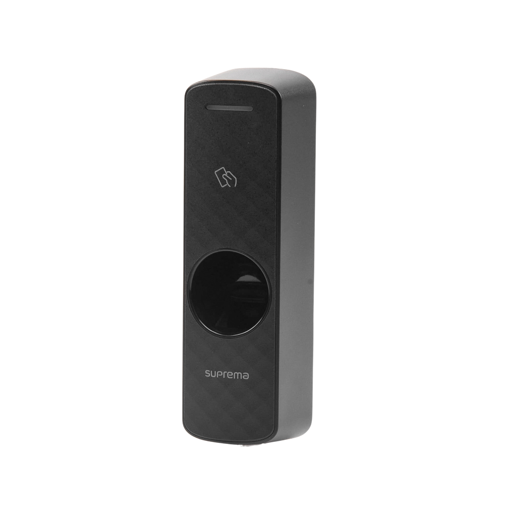 Slave Fingerprint Reader, compatible with any 2nd-generation Suprema reader. Multi-format (125KHz EM) (13.56MHz MIFARE, DESFire/EV1, FeliCa, NFC)