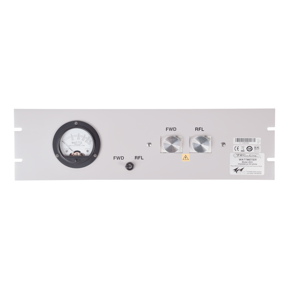 Wattmetro tipo 43, montaje de panel para Rack Estandar de 19 pulgadas (3 UR).
