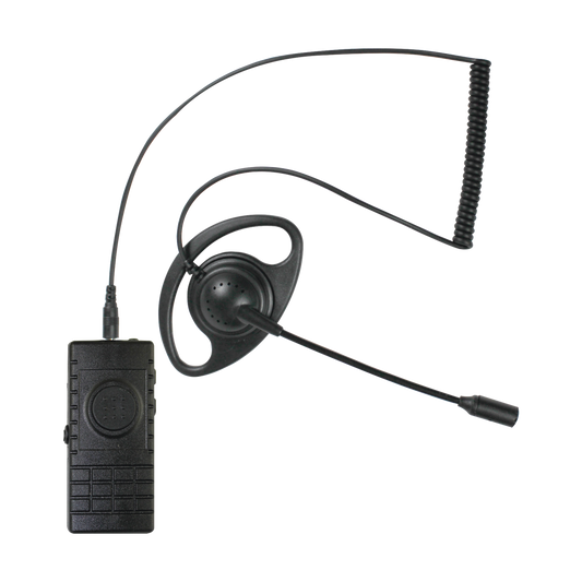 PTT inalámbrico Bluetooth con auricular con micrófono boom para radios Kenwood Serie NX5000/3000