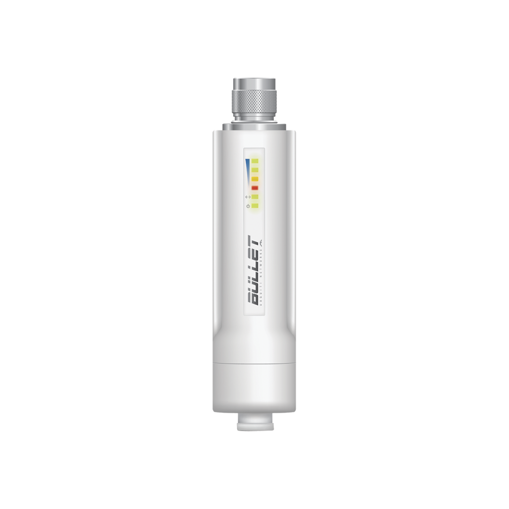 Radio airMAX Bullet-M2HP, hasta 100 Mbps, frecuencia de 2 GHz (2412 - 2472 GHz), No incluye adaptador PoE