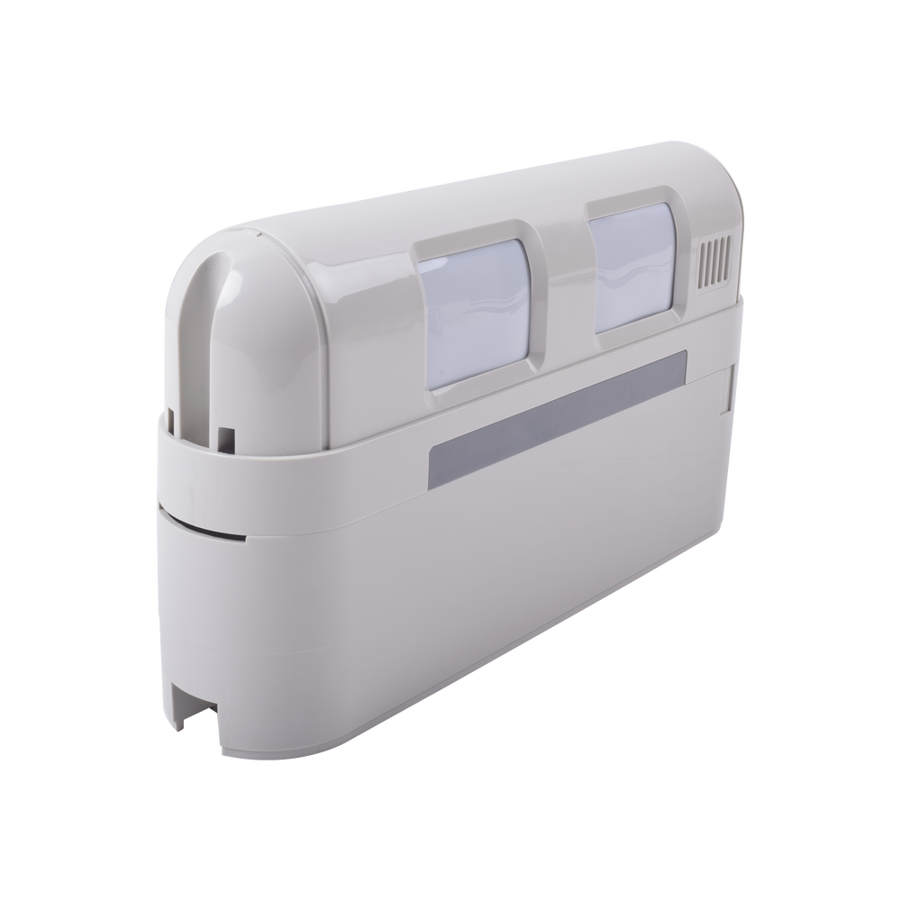 Detector de movimiento inalámbrico de doble cobertura, ideal para lugares angostos, fachadas o generar bardas virtuales hasta 24 metros