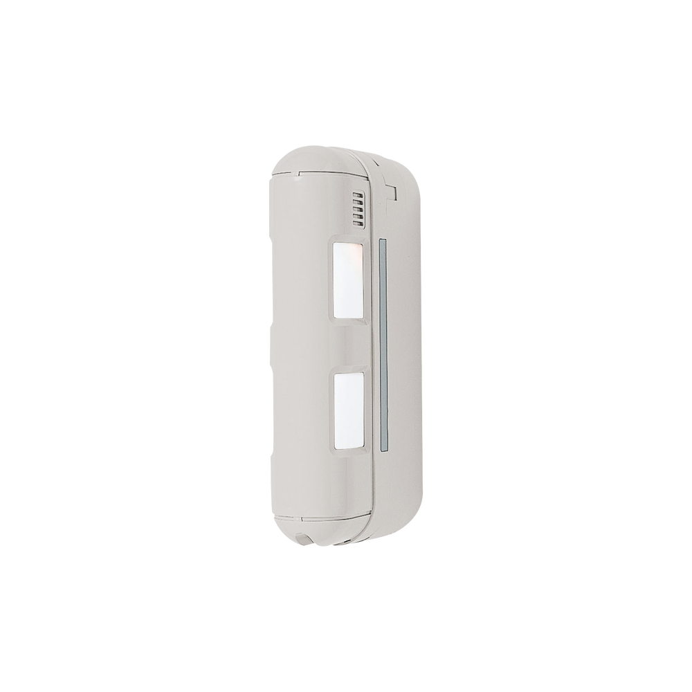Detector de movimiento inalámbrico de doble cobertura, ideal para lugares angostos, fachadas o generar bardas virtuales hasta 24 metros