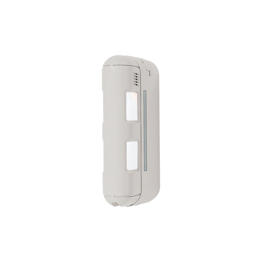 Detector de movimiento inalámbrico de doble cobertura, ideal para lugares angostos, fachadas o generar bardas virtuales hasta 24 metros