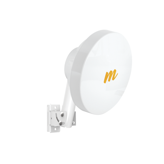 Suscriptor CPE MU-MIMO hasta 500+ Mbps, 4.9 - 6.2 GHz, Antena 20 dBi, IP 67, Puerto Gigabit, Para enlaces Punto-Multipunto 