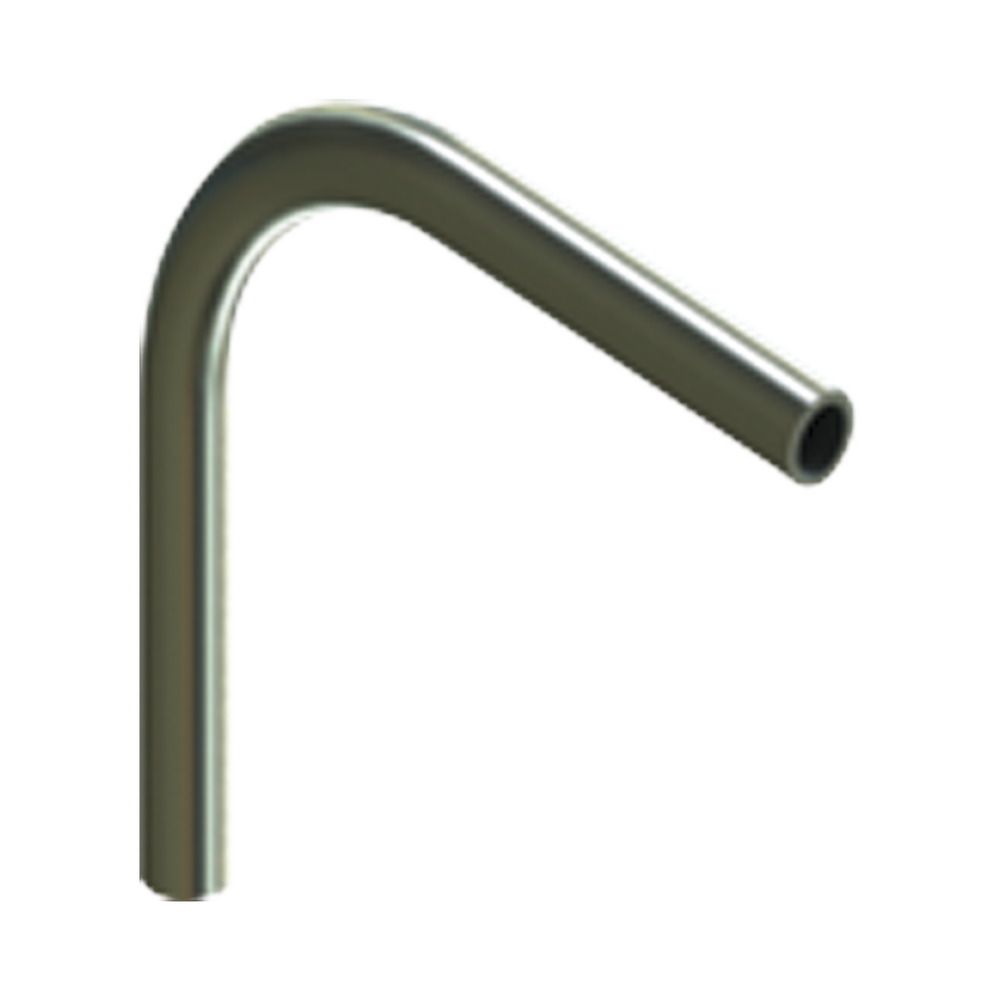 Codo de 90° de 1" (25mm) pared delgada galvanizado etiqueta verde