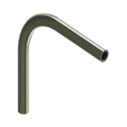 Codo de 90° de 2" (52mm) pared delgada galvanizado etiqueta verde