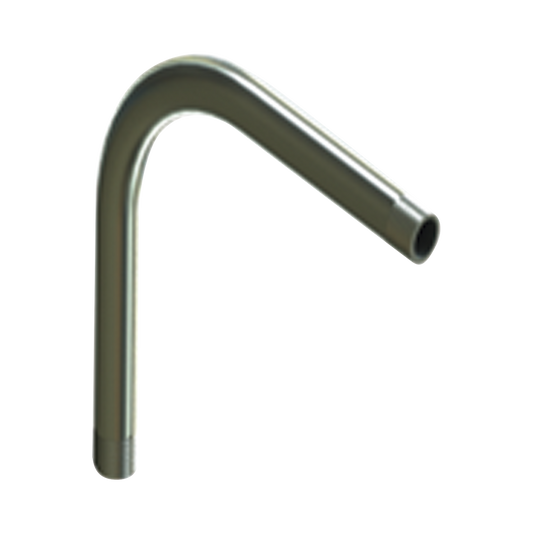 Codo de 90° de 1 1/2" (38mm) pared gruesa con rosca galvanizado etiqueta amarilla
