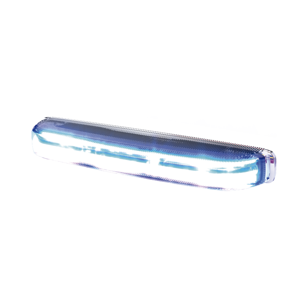 Luz direccional led con montaje: color- dual , estrecho, superficie y rejilla, 69 patrones de flash, 12-24vdc, rojo / azul
