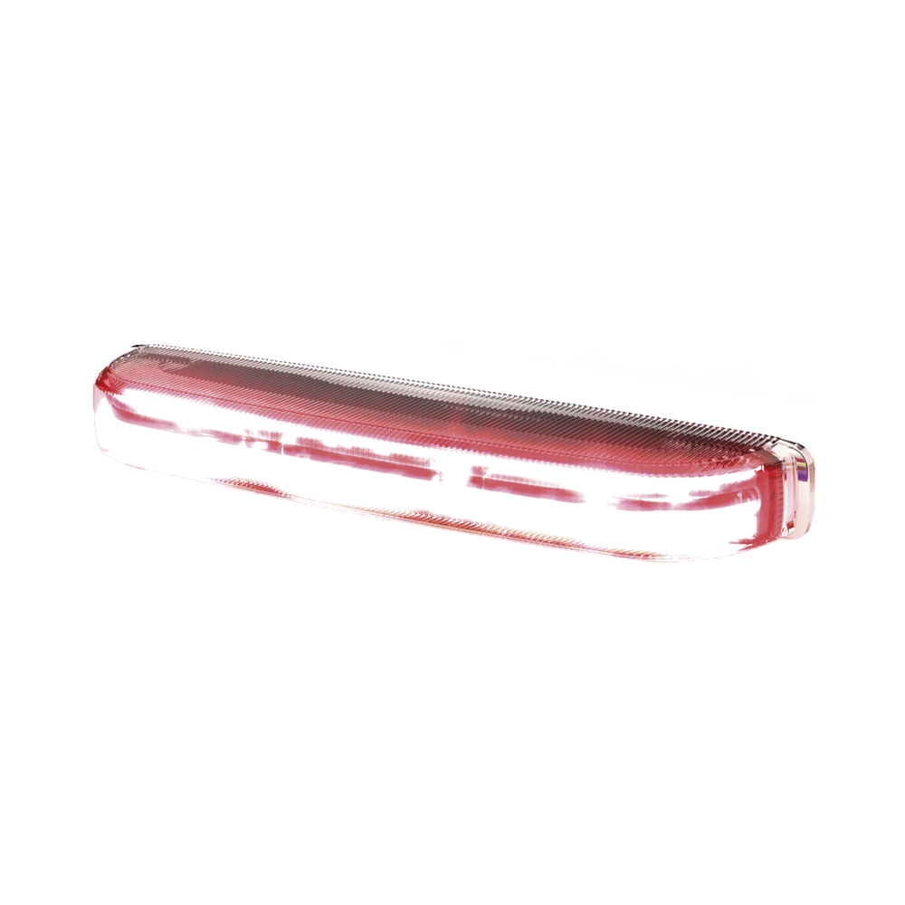 Luz direccional led con montaje: color- dual , estrecho, superficie y rejilla, 69 patrones de flash, 12-24vdc, rojo / azul