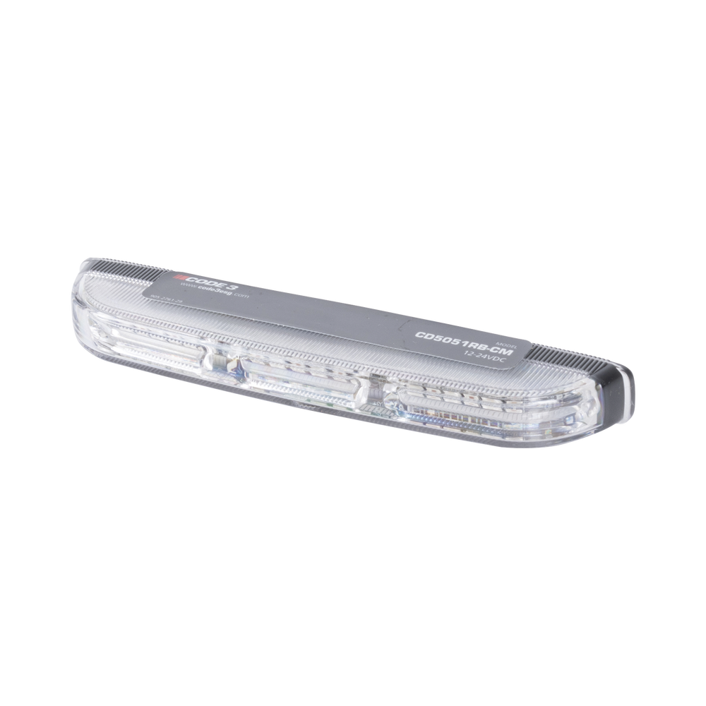 Luz direccional led con montaje: color- dual , estrecho, superficie y rejilla, 69 patrones de flash, 12-24vdc, rojo / azul