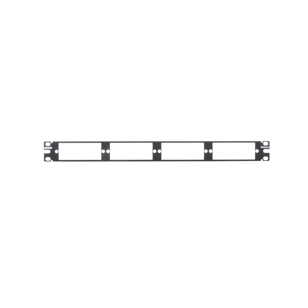 Patch Panel de Fibra Óptica, Para 4 Placas Acopladras FAP o FMP, Color Negro, 1UR