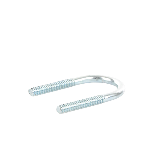 Abrazadera tipo U de 1/2", con acabado Electro Zinc, no incluye tuercas y arandelas 