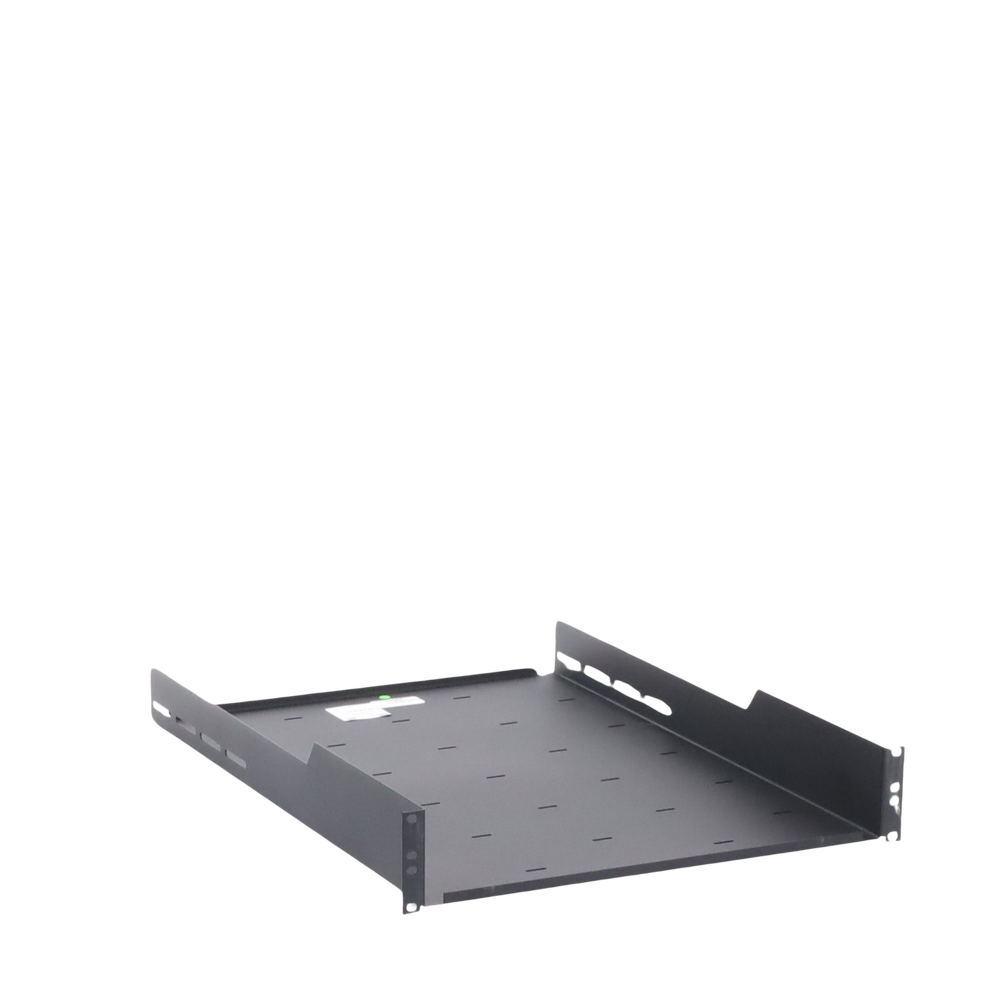 Charola Ajustable para Rack de 19" de 4 postes de 2 Unidad de Espacio. Profundidad de 633 a 816 mm.