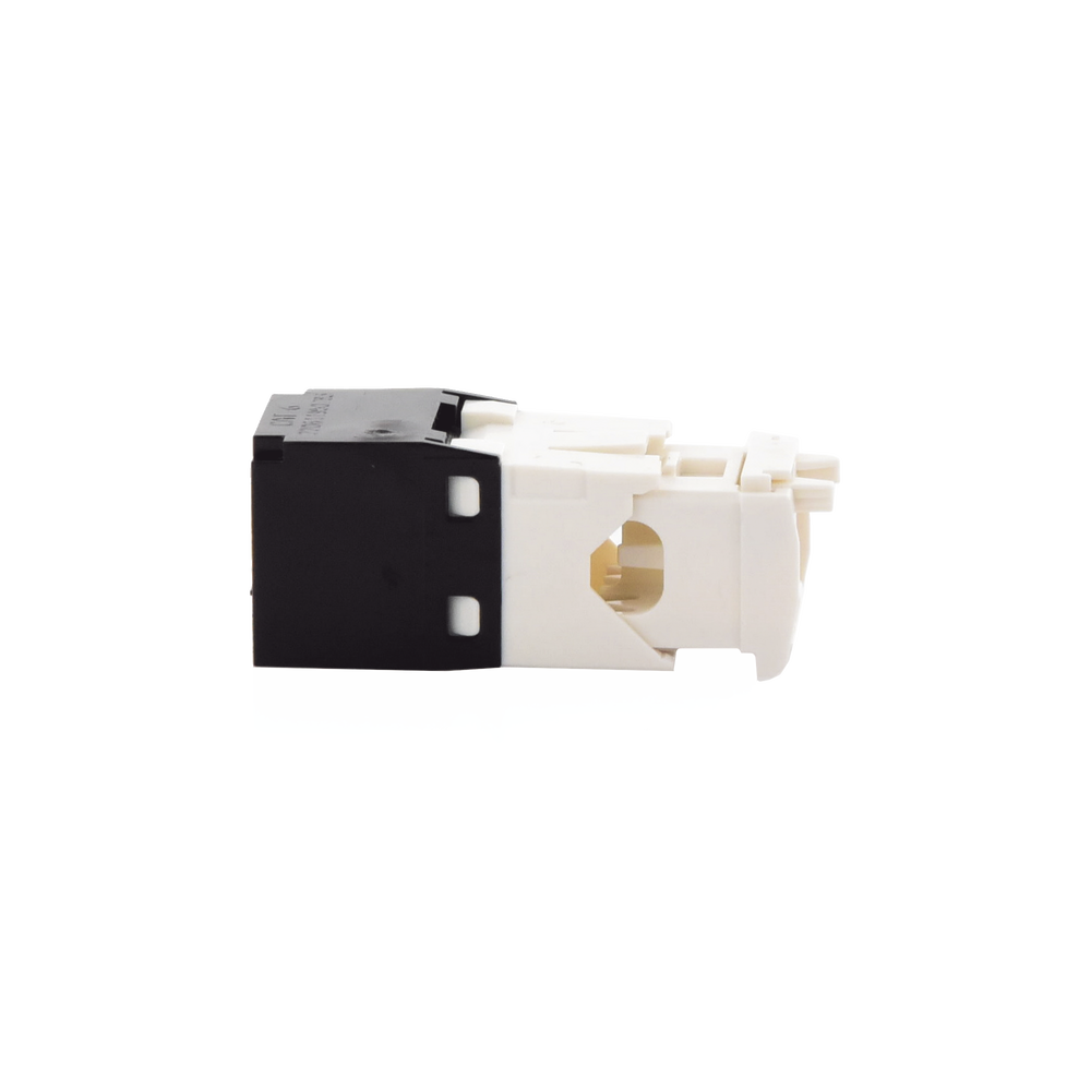 Conector Jack RJ45 Estilo TG, Mini-Com, Categoría 6, de 8 posiciones y 8 cables, Color Negro
