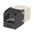 Conector Jack RJ45 Estilo TG, Mini-Com, Categoría 6, de 8 posiciones y 8 cables, Color Negro