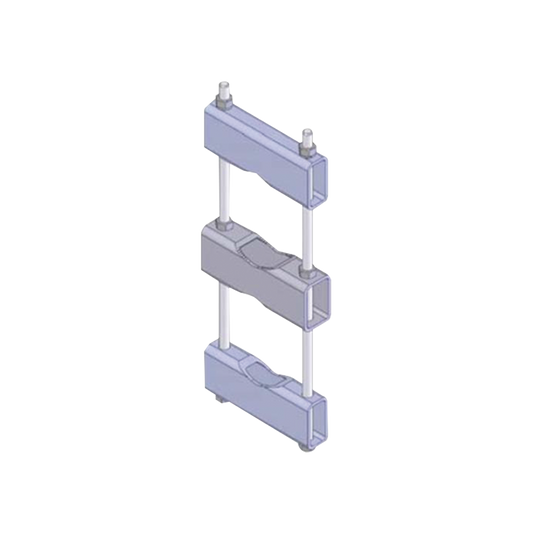 Un Herraje de Montaje para Antena y Mástil con diámetros de 5 pulg. (8.89-14.13 cm.).