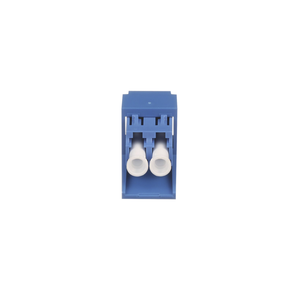 Duplex LC Coupler Module, for OS1/OS2 Singlemode Fiber Optic, Mini-Com Type, Blue Color