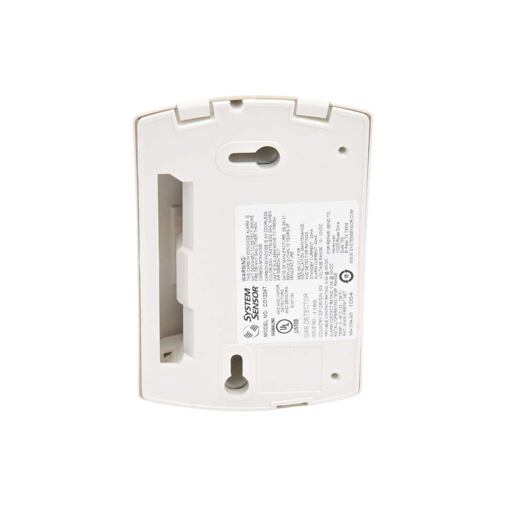 Carbon Monoxide Detector, Wall Mount, for Fire Detection Panel