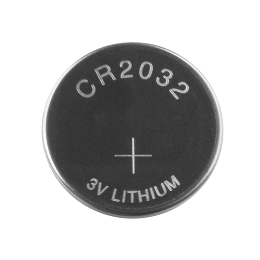 Batería de litio CR2032 de 3 V @ 225 mAh ( Batería no recargable )
