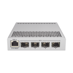 (CRS305-1G-4S+IN) Dual OS Managed Switch, 1G RJ45 Port, 4 10G SFP+ Ports for Desktop