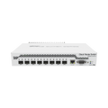 (CRS309-1G-8S+IN) Switch administrable Sistema Operativo Dual, puerto 1G Rj45, 8 puertos 10G SFP+ para Escritorio