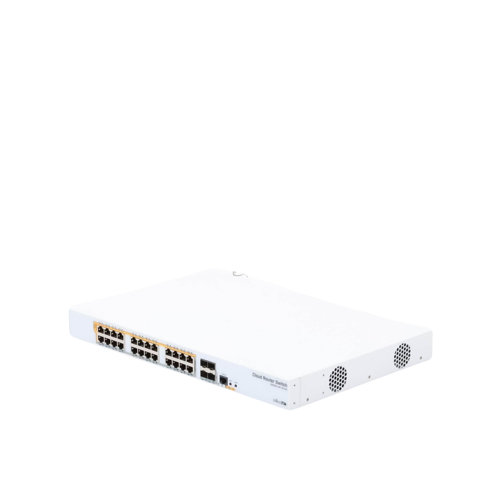 CRS328-24P-4S+RM - 24 port Gigabit Ethernet router/switch with four 10Gbps SFP+