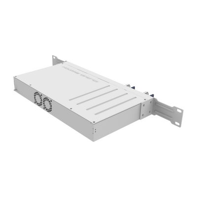 Switch 100 Gigabit / 4 Puertos QSFP28 / 16x25G Líneas / Chip Marvell Prestera 98DX4310 / RouterOS v7 Nivel 5 / Dual Fuen