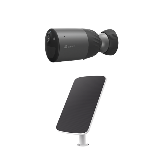 Kit de Camara de Batería Recargable (No Cables) / WiFi / Memoria Micro SD / Incluye 1 pieza de CS-BC1C y 1 Pieza de CS-CMT-SOLARPANEL-C