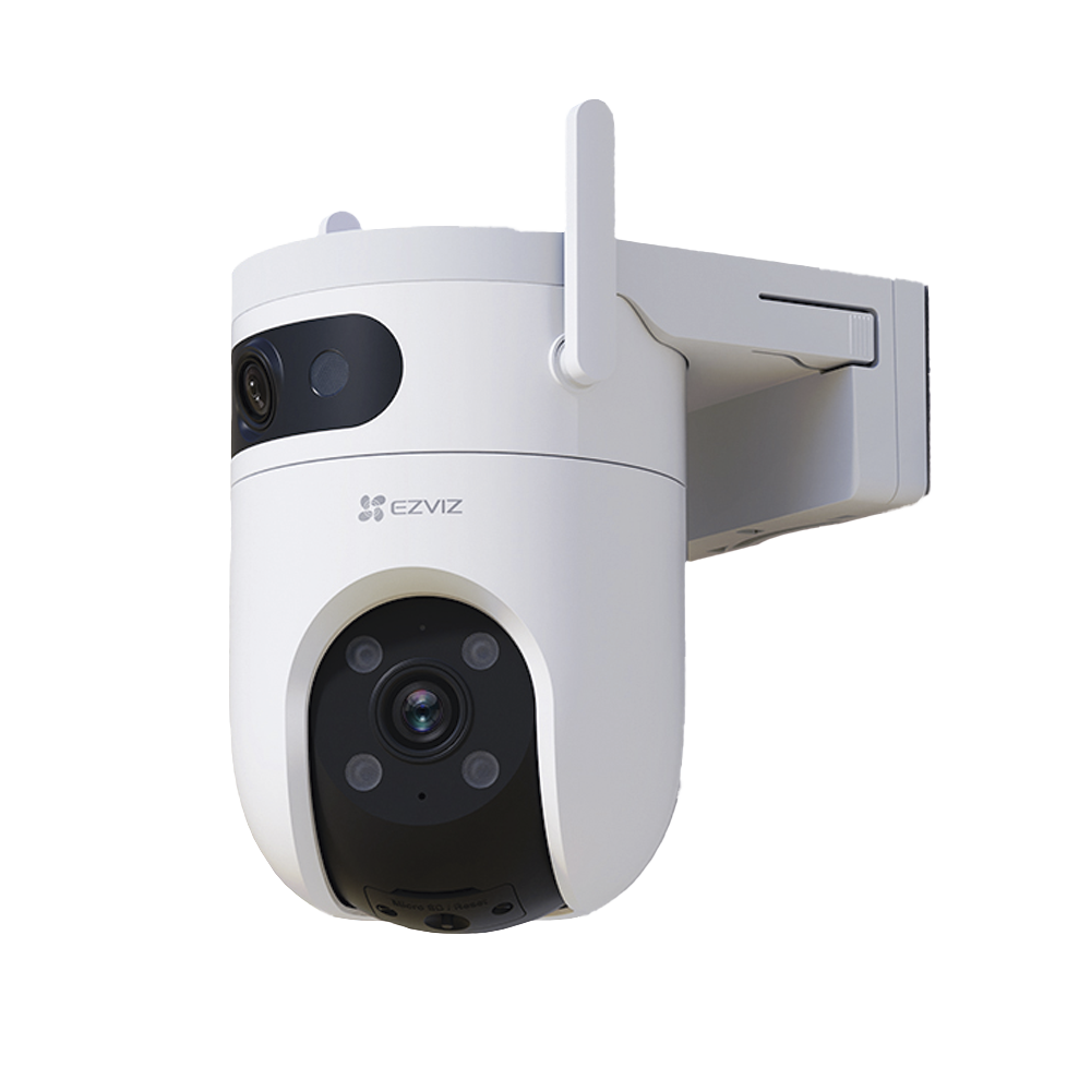 Cámara IP Dual 1 Lente Fijo 1 Lente PT Exterior 3K / Wi-Fi / Auto Seguimeinto / Deteccion Inteligente de Humanos y Vehiculos / Audio de Dos Vías / Notificación Push / Ranura para Memoria Hasta 512GB / Color Night Visión