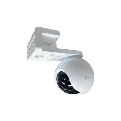 Kit Cámara PT y Panel Solar / Wi-Fi / Con Bateria Recargable (Sin Cables) / 2K Plus (4 Megapixel) / Seguimiento Intelige