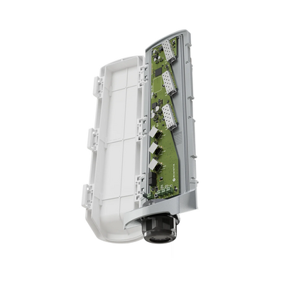 GPERx6Switch Industrial Exterior IP66 / 3 Puertos Gigabit Ethernet / 3 Puertos 10G SFP+ / Alimentación PoE-in 802.3bt / 