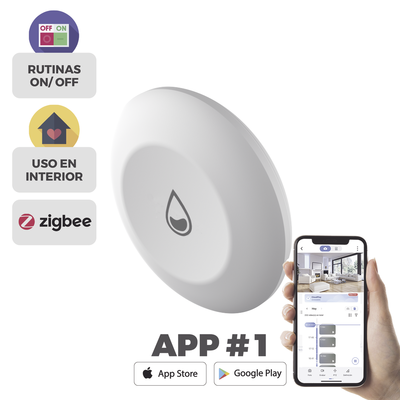 Detector de Fuga de Agua Inalámbrico / Requiere el Hub CS-A3 / Se Vincula Mediante Zigbee