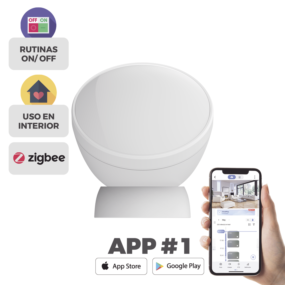 Sensor de Movimiento PIR Inalambrico / Compatible con Kit de Alarmas EZVIZ / Cuenta con Inmunidad para Mascotas