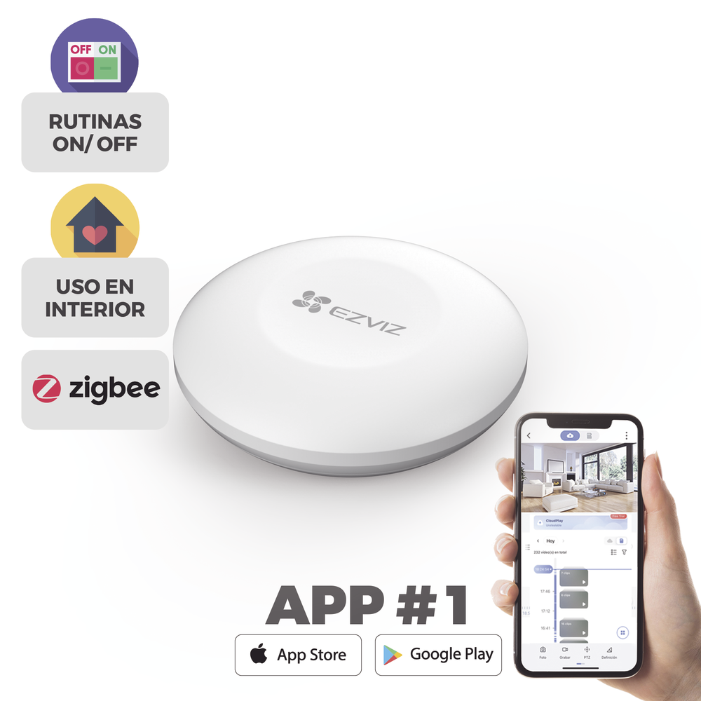 Botón de Emergencia Inalambrico / Compatible con Kit de Alarmas EZVIZ