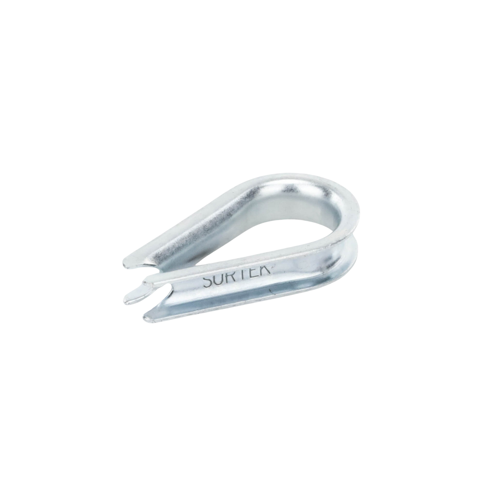 Cuello/ Guardacabo/ Rozadera para Cable de 1/4" de Acero Galv. por Inmersión