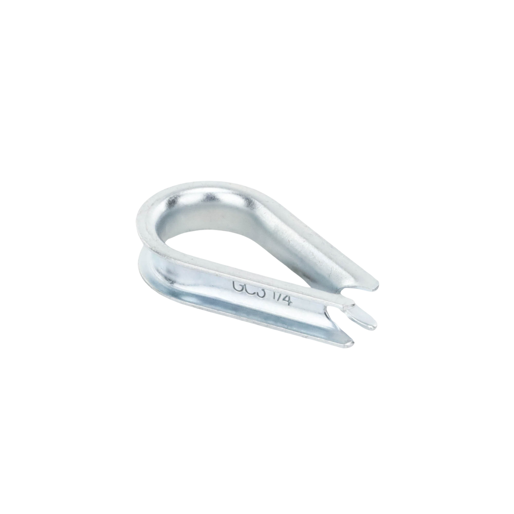 Cuello/ Guardacabo/ Rozadera para Cable de 1/4" de Acero Galv. por Inmersión