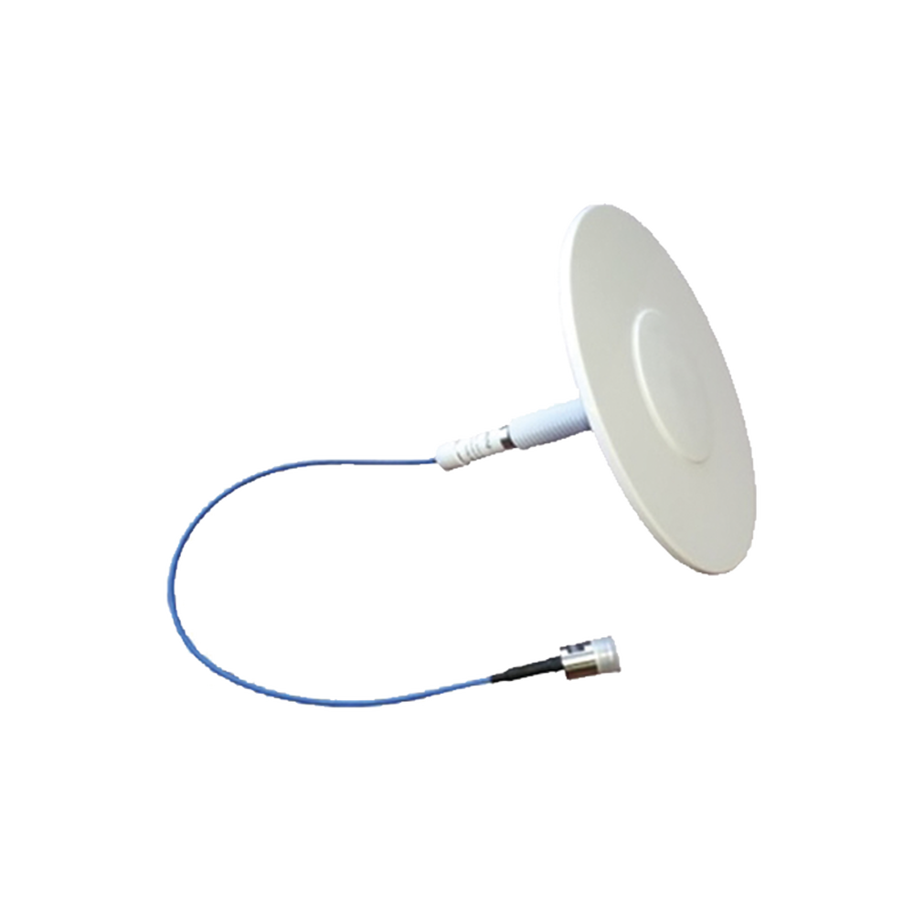 Antena plana blanca DAS para techo, 698-2700 MHz, bajo PIM, N Hembra.