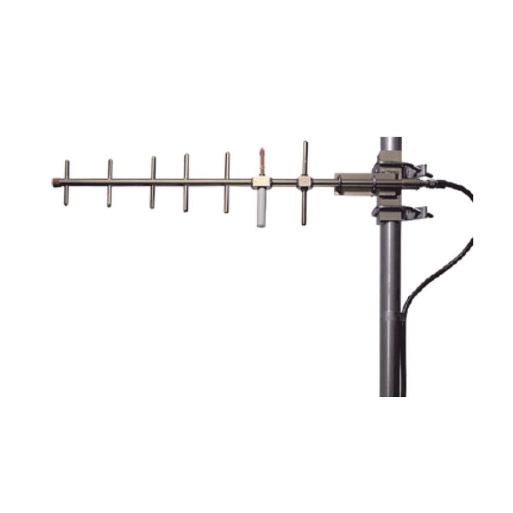Antena Base Direccional 806-869 MHz, diseño robusto, protección contra hielo.