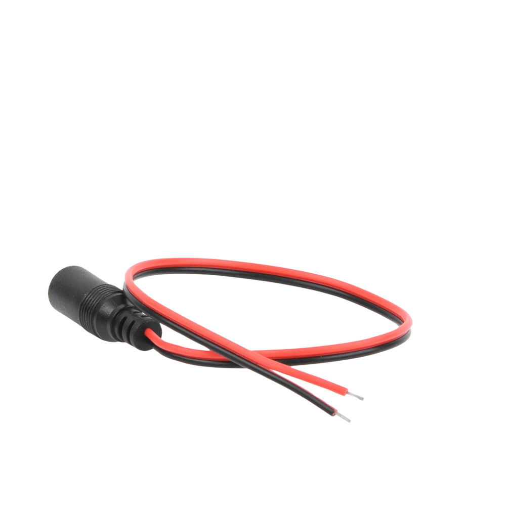 Cable con conector hembra, alimentación para Vcd con puntas libres.