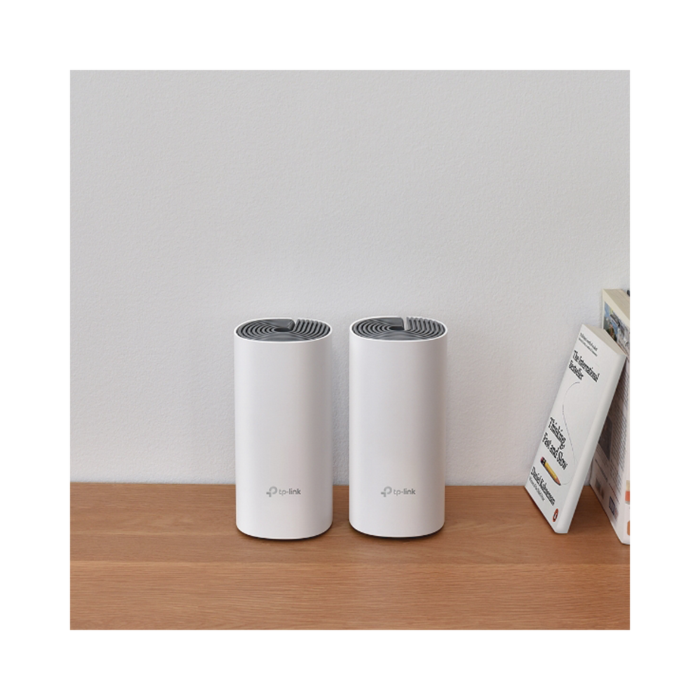 Wireless mesh router for home, dual-band AC 1200, dual-port 10/100 Mbps, includes 2 devices, compatible with Amazon Alexa.