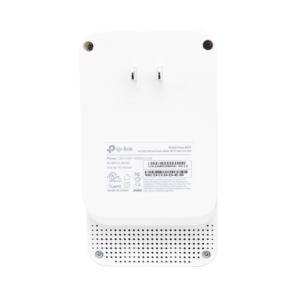 Mesh WiFi Repeater/Extender for Deco, 1200 AC, Dual Band 2.4 GHz and 5 GHz with 2 Internal Antennas