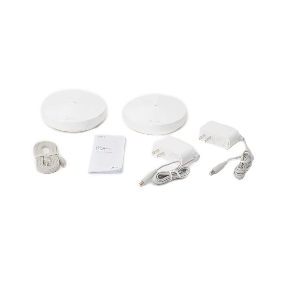 Deco M5 Mesh Home Wireless System Kit, Dual-Band AC, Dual Gigabit Ports, 4 Internal Antennas with 3-Year Free HomeCare Security