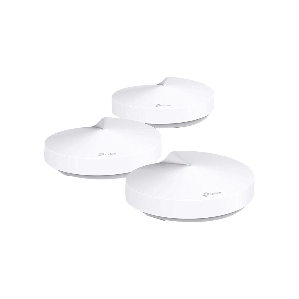 KIT de sistema inalámbrico Deco M5 mesh para hogar, doble banda AC, doble puerto Gigabit, 4 antenas internas con seguridad de HomeCare gratuito por 3 años