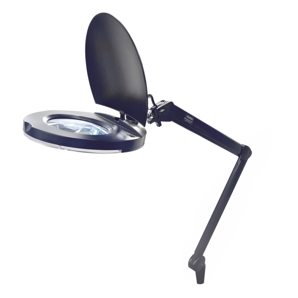 Lampara de LED para Escritorio con Lupa de 5 Pulgadas de Diámetro, 5 Dioptrias, 2.25X.