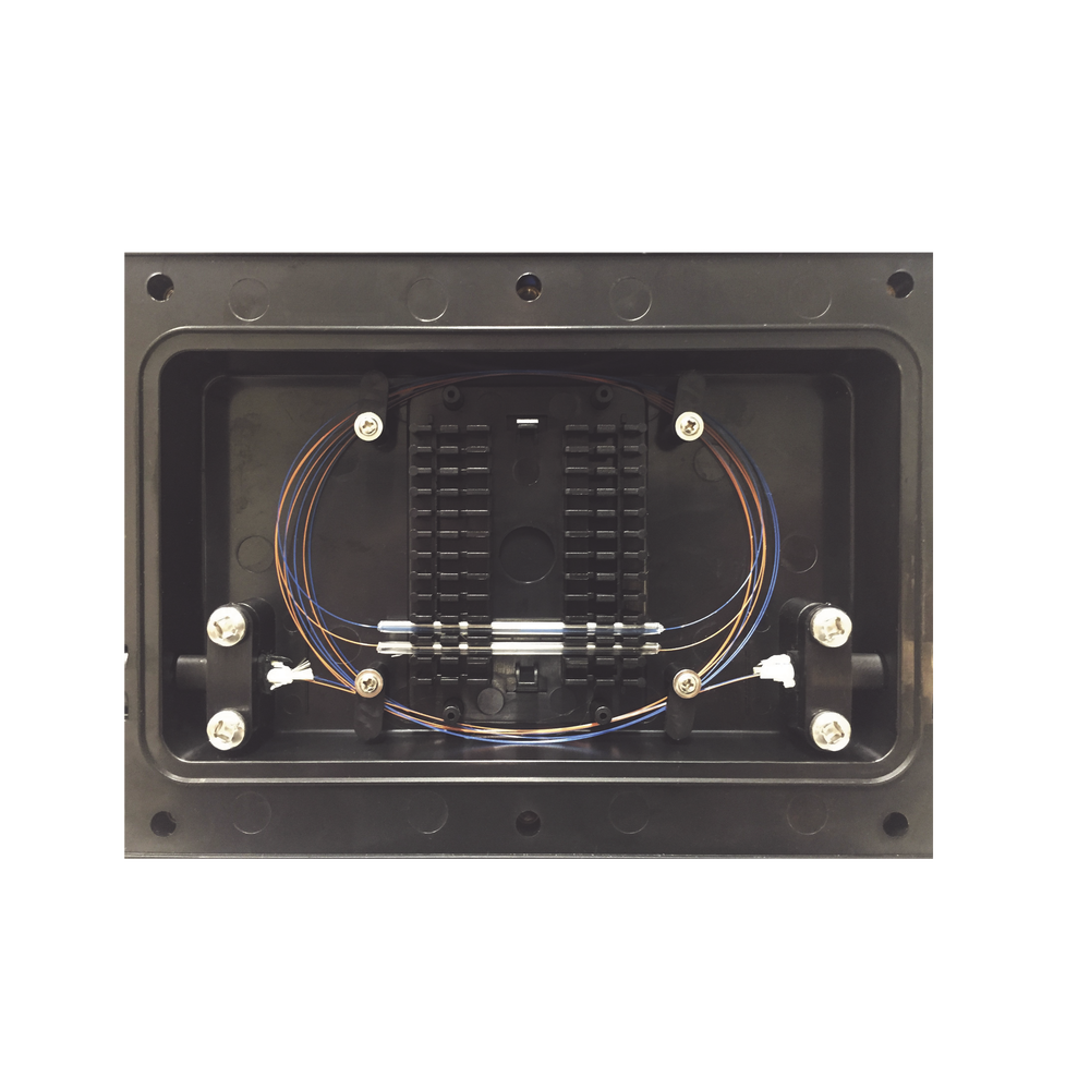 Indoor/Outdoor Splice Closure for 12 fusions, IP68, 2 in-line ports