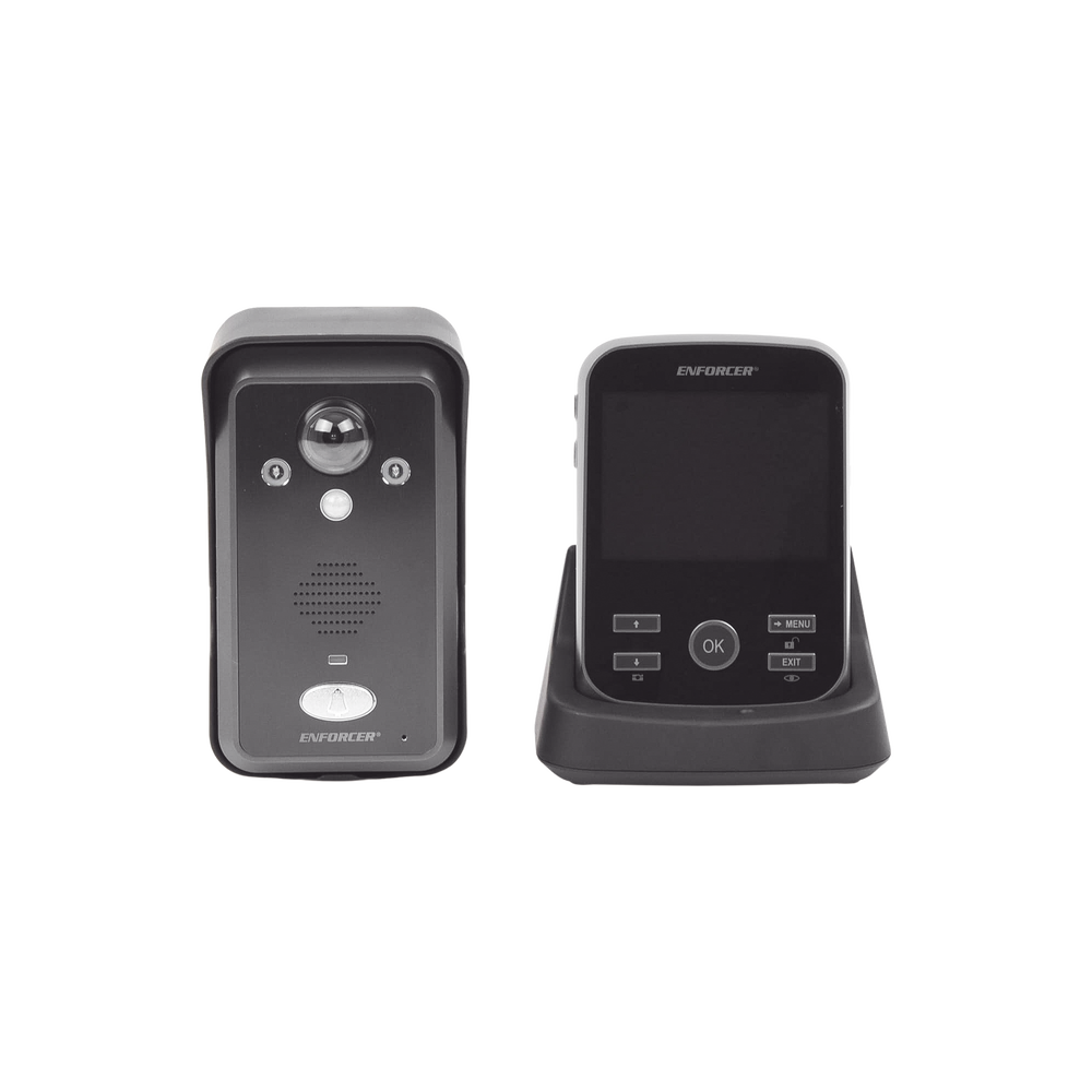 Kit de TV Portero inalámbrico expandible a 3 monitores y 2 frentes de calle/ cámara con ángulo de visión de 170 grados/ sensor PIR/ iluminación IR/ batería recargable / Intercomunicación entre monitores