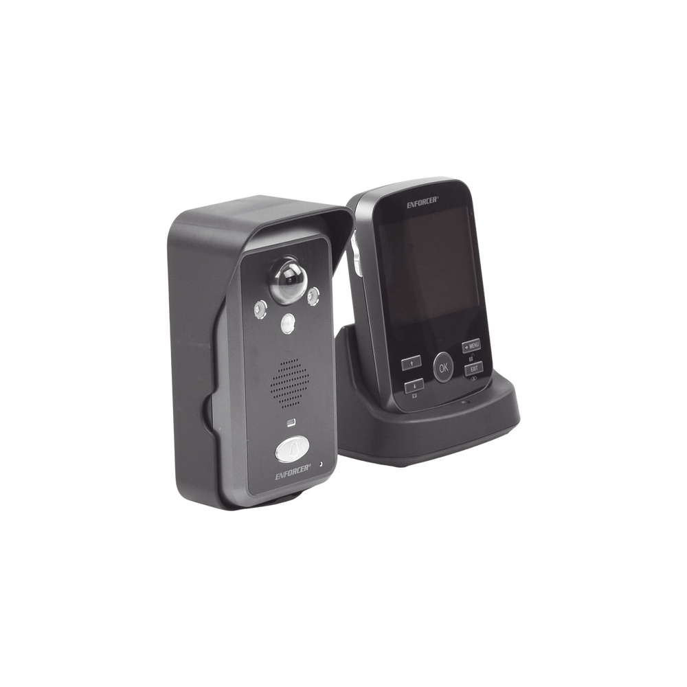 Kit de TV Portero inalámbrico expandible a 3 monitores y 2 frentes de calle/ cámara con ángulo de visión de 170 grados/ sensor PIR/ iluminación IR/ batería recargable / Intercomunicación entre monitores
