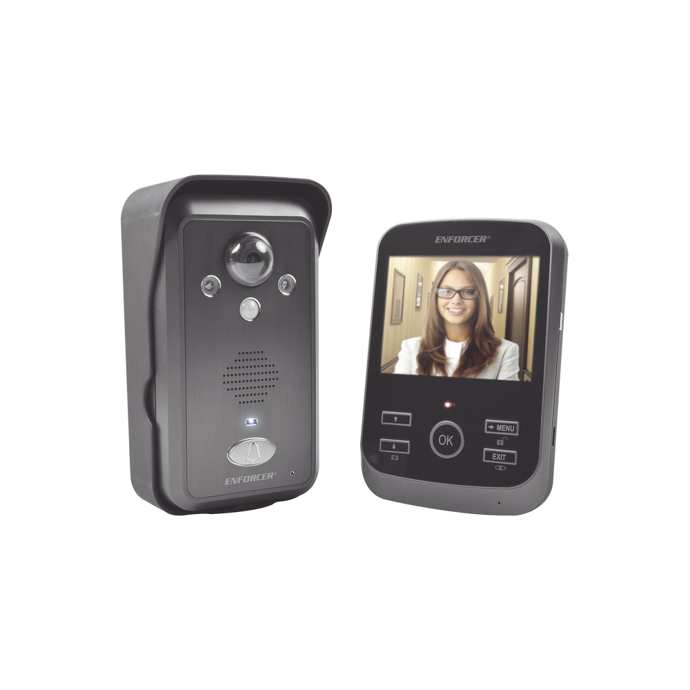 Kit de TV Portero inalámbrico expandible a 3 monitores y 2 frentes de calle/ cámara con ángulo de visión de 170 grados/ sensor PIR/ iluminación IR/ batería recargable / Intercomunicación entre monitores
